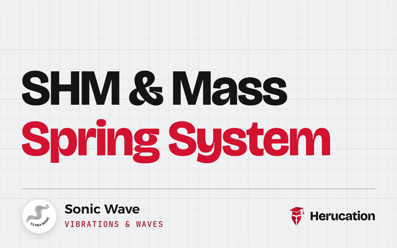 SHM & Mass Spring System – Vibrations & Waves